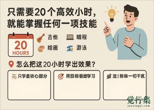 别再被“一万小时”吓到了，其实20小时就能上手一项新技能！