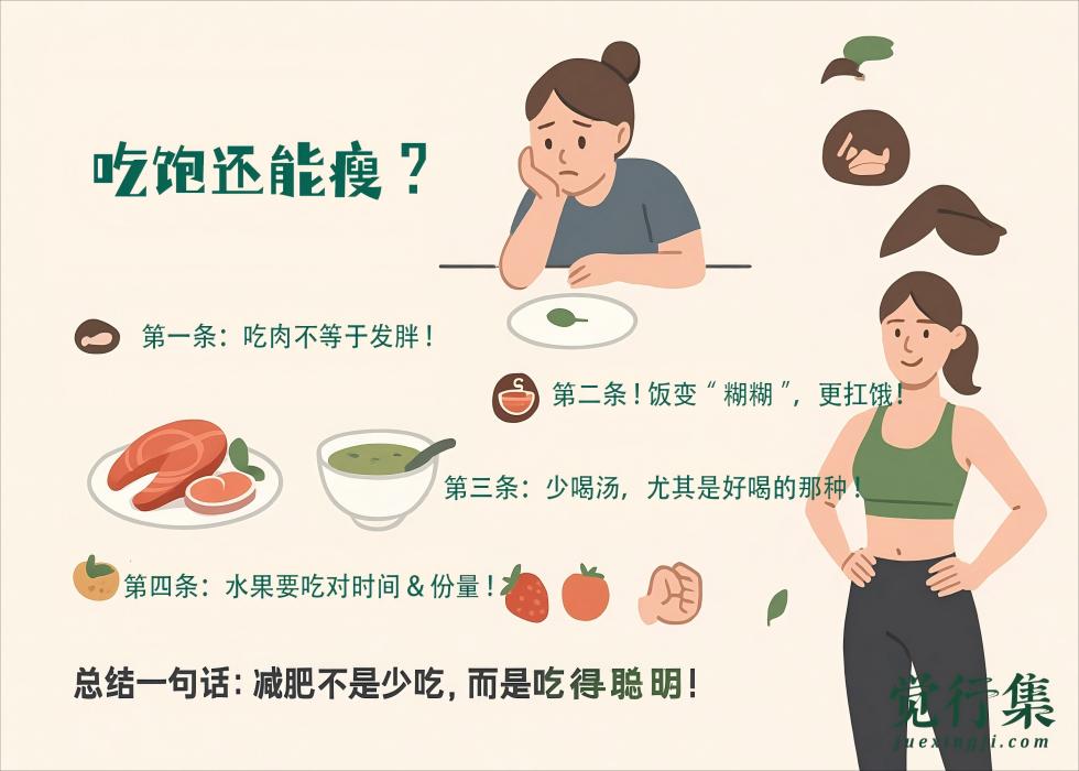 吃饱还能瘦？营养师教你越吃越轻盈的减脂秘诀