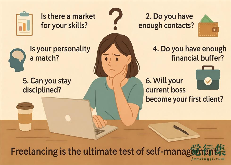 自由职业不是“逃离通勤”，而是场自我管理大考！你准备好了吗？