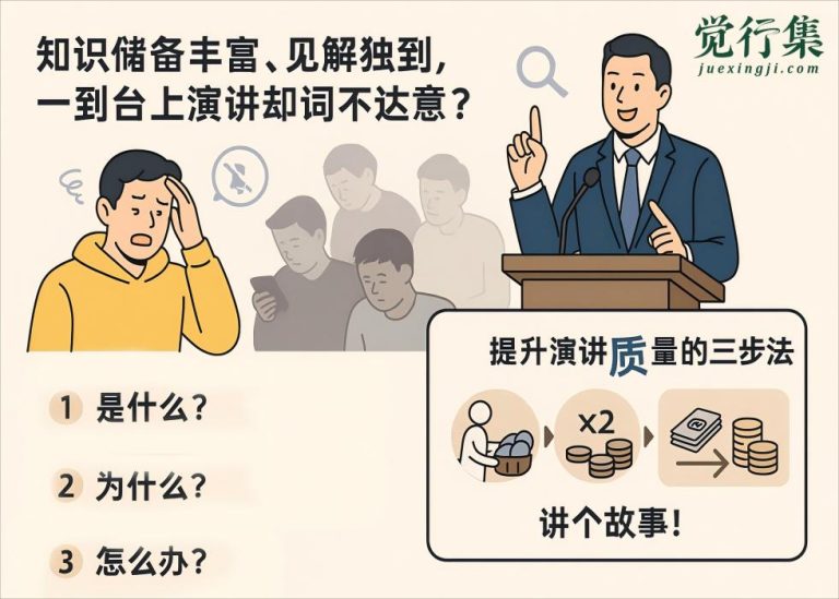 为什么你私下能侃侃而谈，一上台就“失语”？破解演讲焦虑的底层逻辑