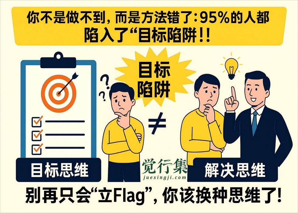 你不是做不到，而是方法错了：95%的人都陷入了“目标陷阱”！