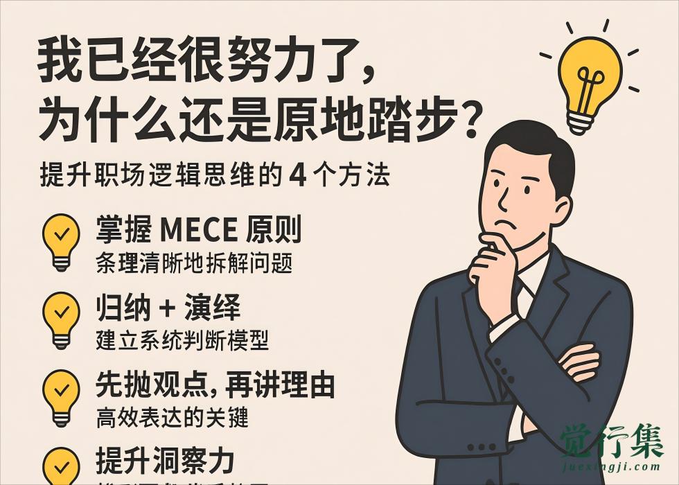 决定你职场上限的，不是努力，而是这4种底层思维方式