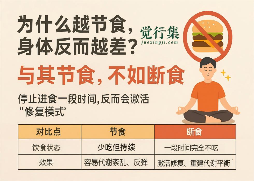 别再瞎节食了！真正让你变健康、长寿的秘密，可能是“断食力”