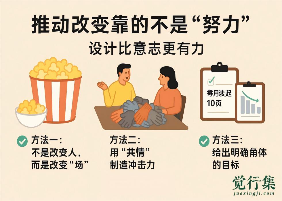改变为何如此困难？心理学家教你3招，让行动立刻发生