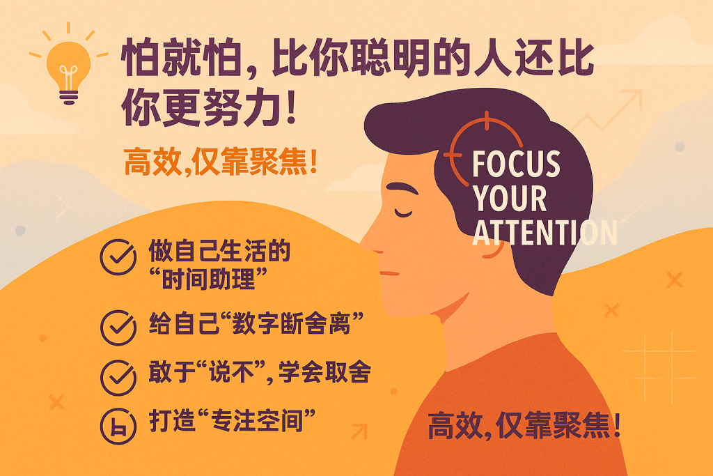 聪明人也在拼命专注？你我之间真正的差距，可能就在这里了！
