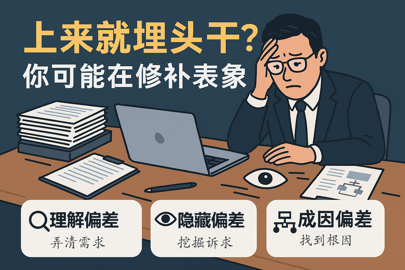 上来就埋头干？你可能在修补表象：这份“问题诊断法”救命！【觉行集juexingji.com】
