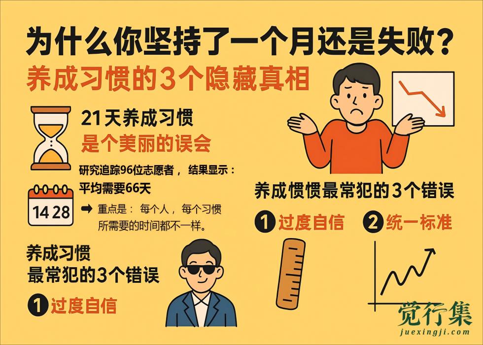 为什么你坚持了一个月还是失败？养成习惯的3个隐藏真相(1)