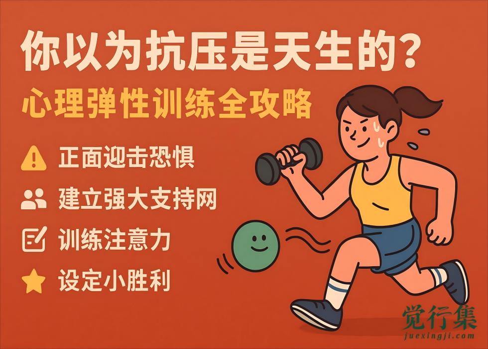 你以为抗压是天生的？其实人人都能练成！心理弹性训练全攻略