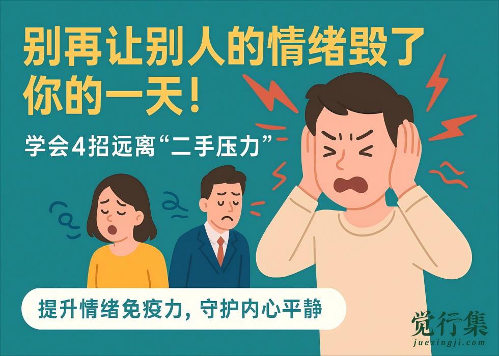 别再让别人的情绪毁了你的一天！学会4招远离“二手压力”