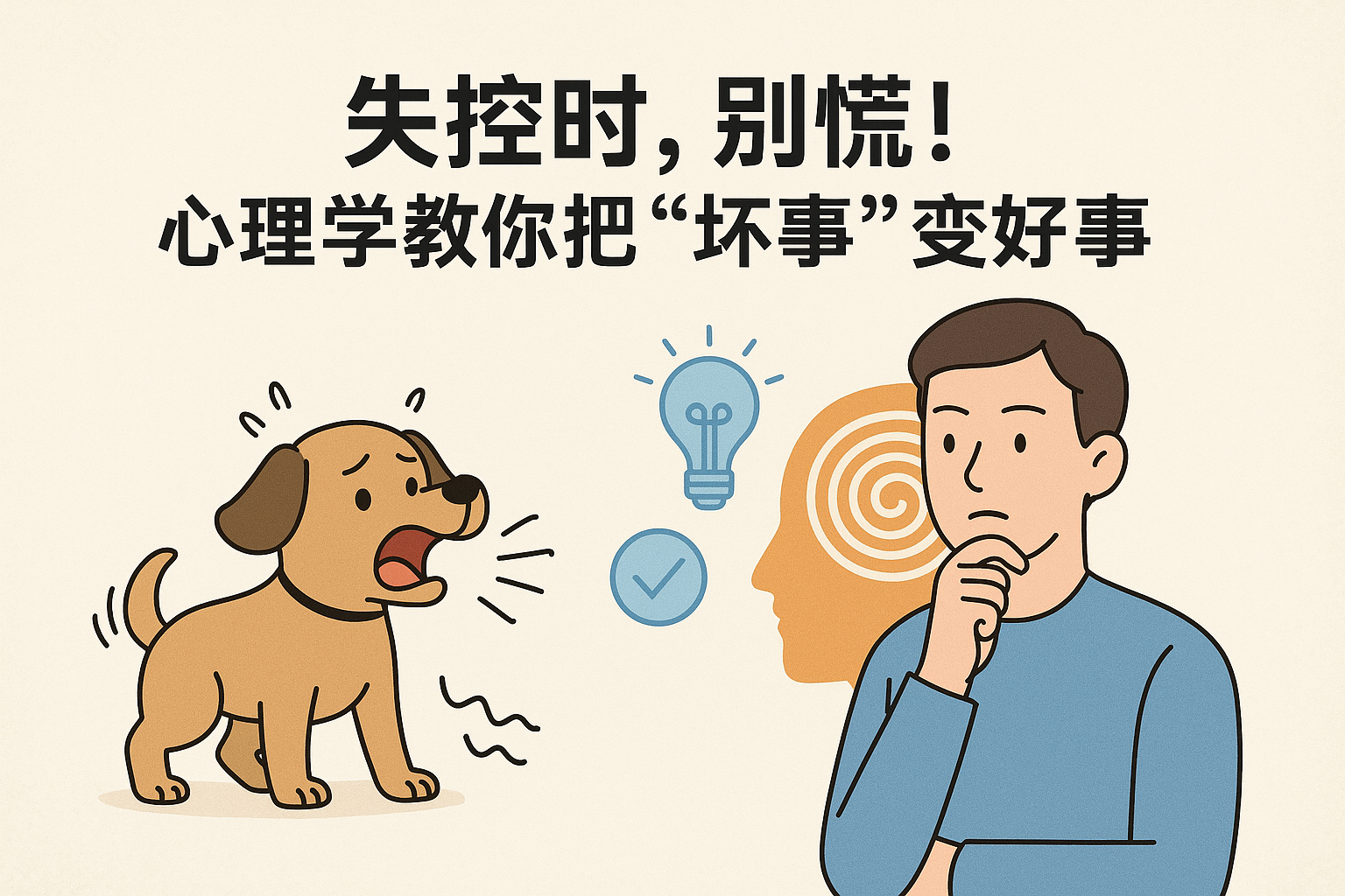 失控时，别慌！心理学教你把“坏事”变好事
