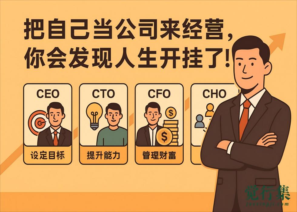 把自己当公司来经营，你会发现人生开挂了！