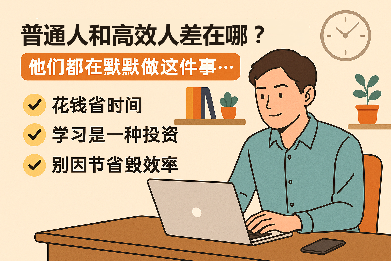 普通人和高效率人差在哪？他们都在默默做这件事…
