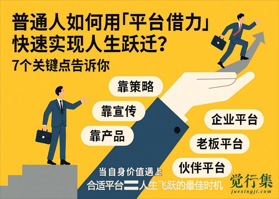 普通人如何用“平台借力”，快速实现人生跃迁？7个关键点告诉你