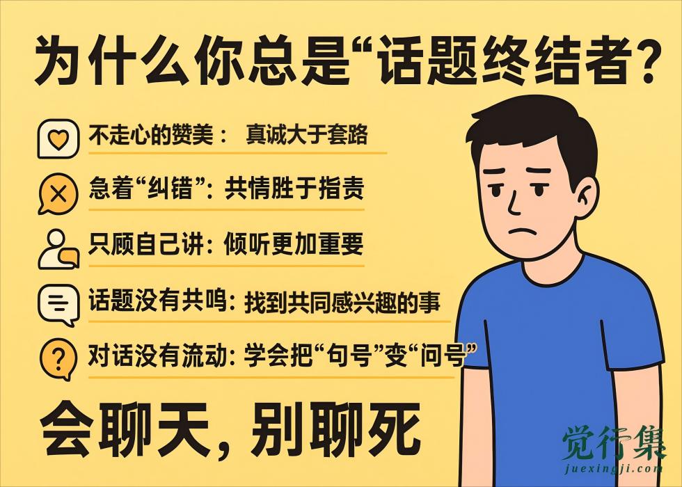 Ch为什么你总是“话题终结者”？5个细节让你秒变聊天高手！【觉行集juexingji.com】