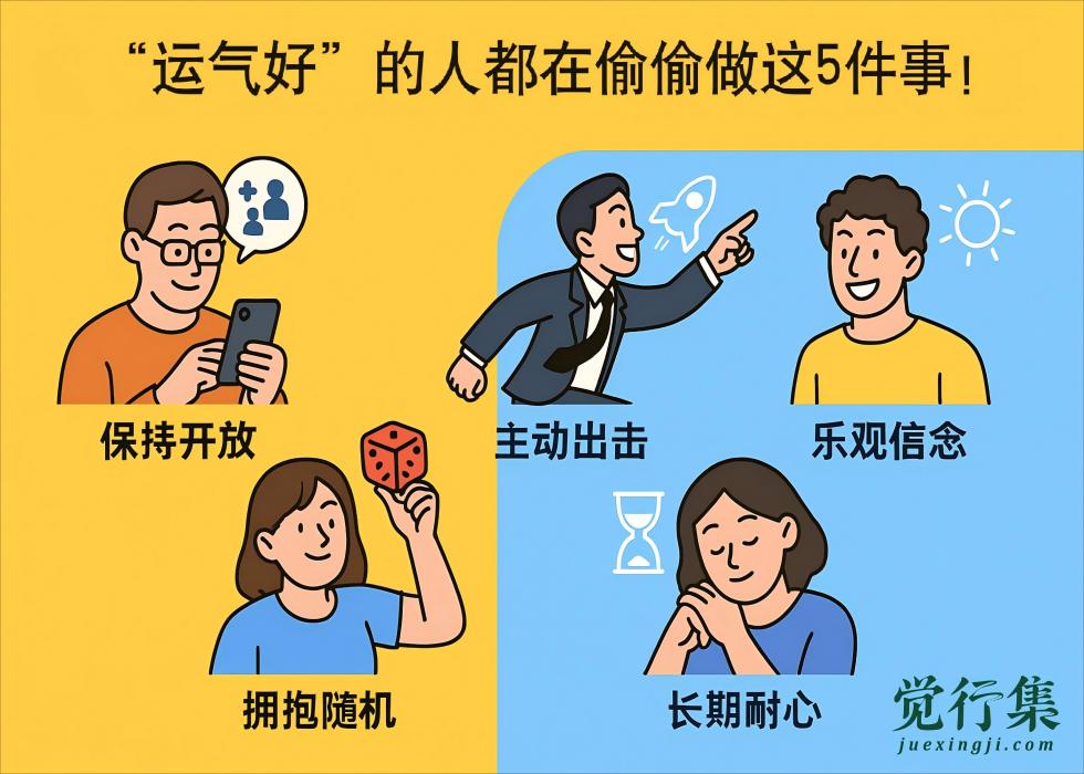 ”运气好”的人都在偷偷做这5件事，你也能复制！【觉行集juexingji.com】