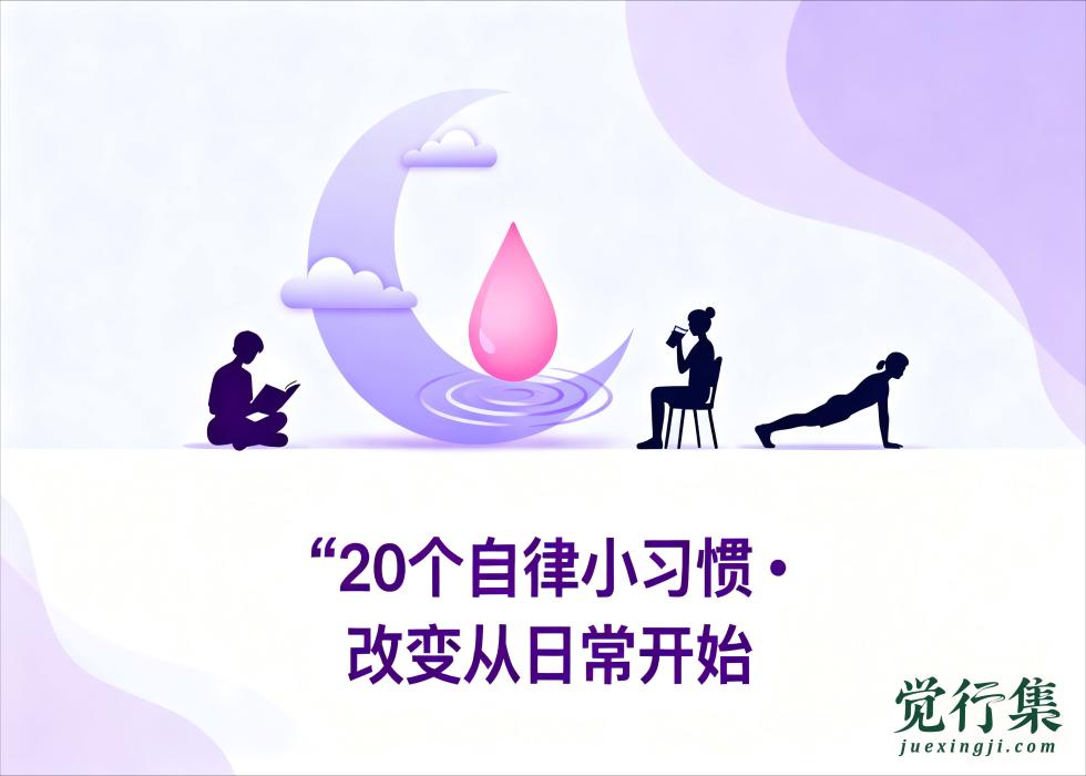 20个自律小习惯！坚持3个月，整个人脱胎换骨【觉行集juexingji.com】