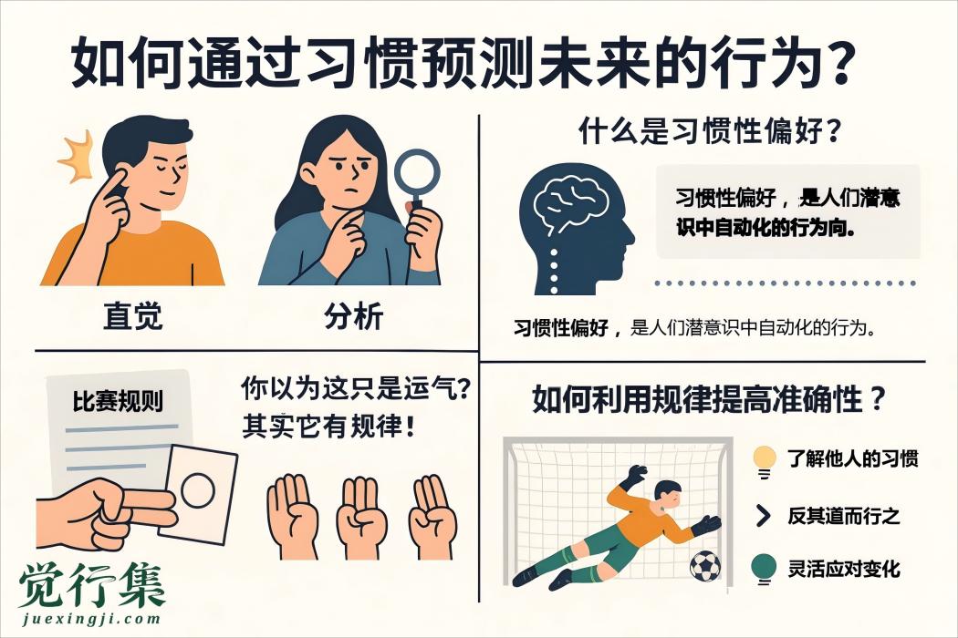 从剪刀石头布到足球点球：如何通过习惯预测未来的行为？【觉行集juexingji.com】