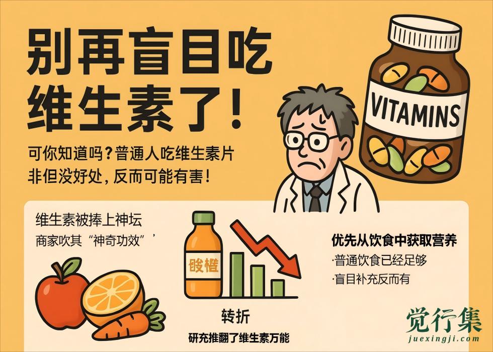 别再盲目吃维生素了！科学研究告诉你真相【觉行集juexingji.com】