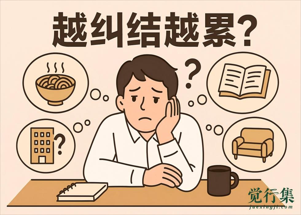 越纠结越累？教你3个方法，戒掉选择困难，让生活轻松很多！【觉行集juexingji.com】