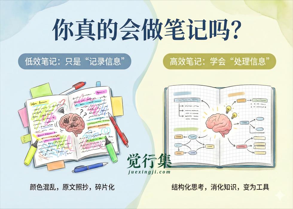 ✍️你真的会做笔记吗？【觉行集juexingji.com】