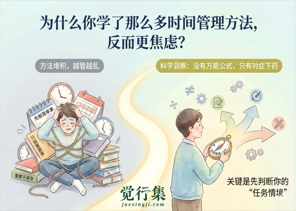 为什么你学了那么多时间管理方法，反而更焦虑？【觉行集juexingji.com】