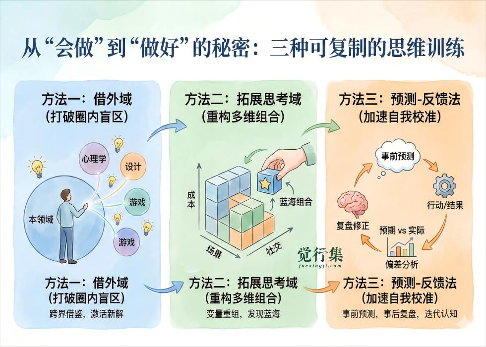 从“会做”到“做好”的秘密：三招帮你在任何工作里变得更强【觉行集juexingji.com】