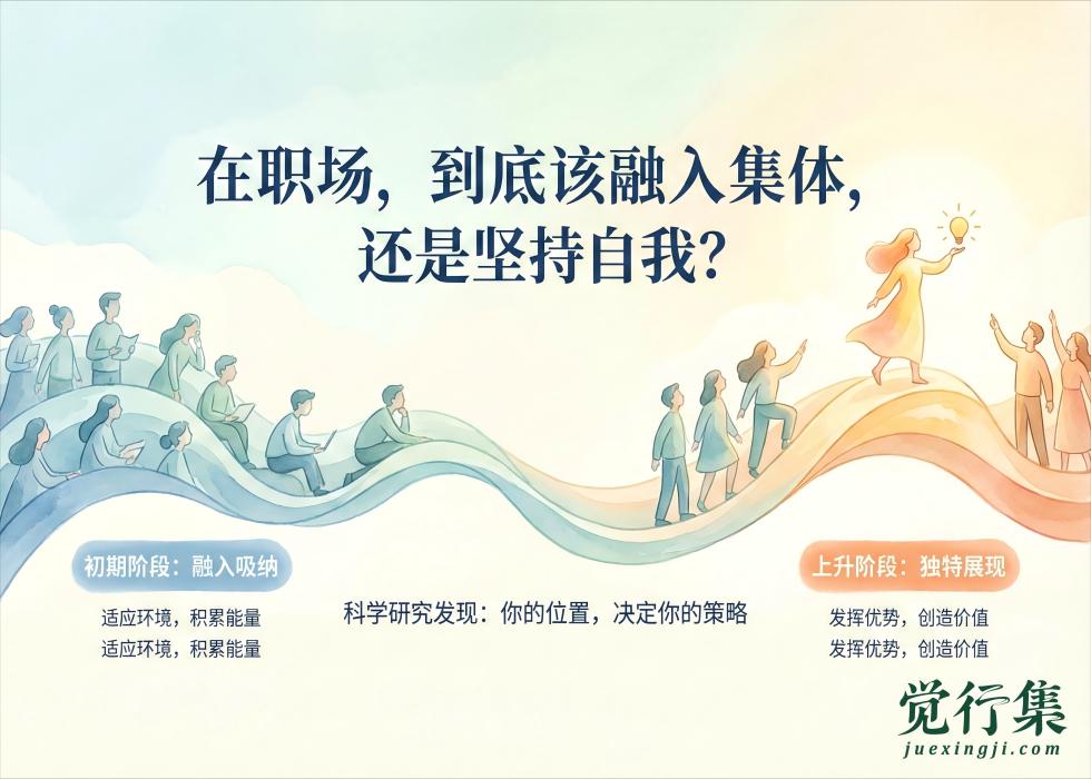 在职场，到底该融入集体，还是坚持自我？【觉行集juexingji.com】