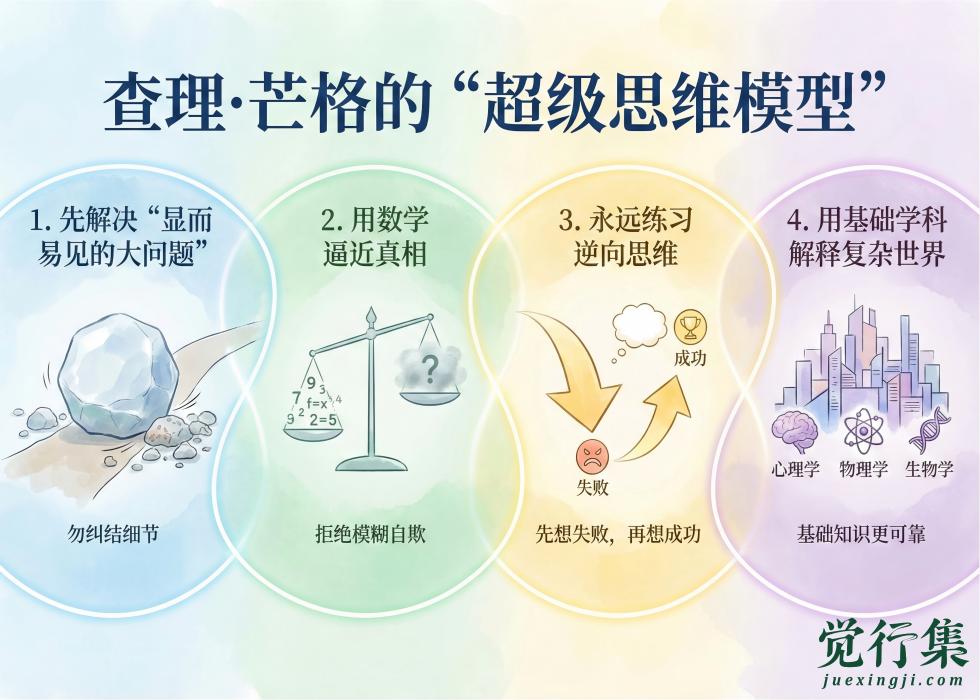 巴菲特背后的大脑：查理·芒格的“超级思维模型”到底强在哪？【觉行集juexingji.com】