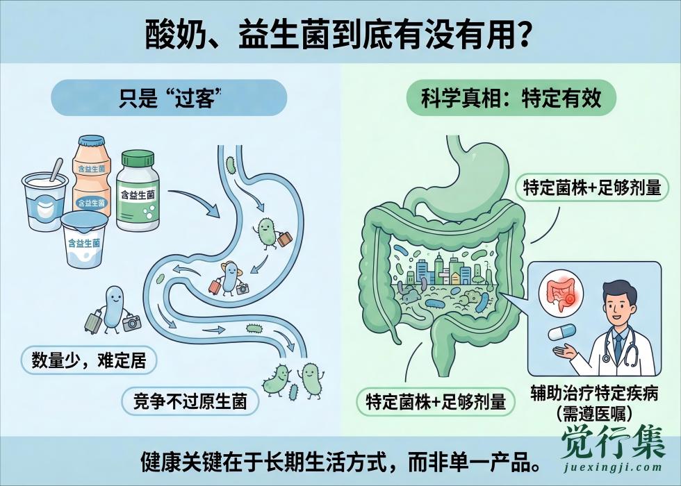 酸奶、益生菌到底有没有用？科学家的一句话，让人瞬间清醒【觉行集juexingji.com】