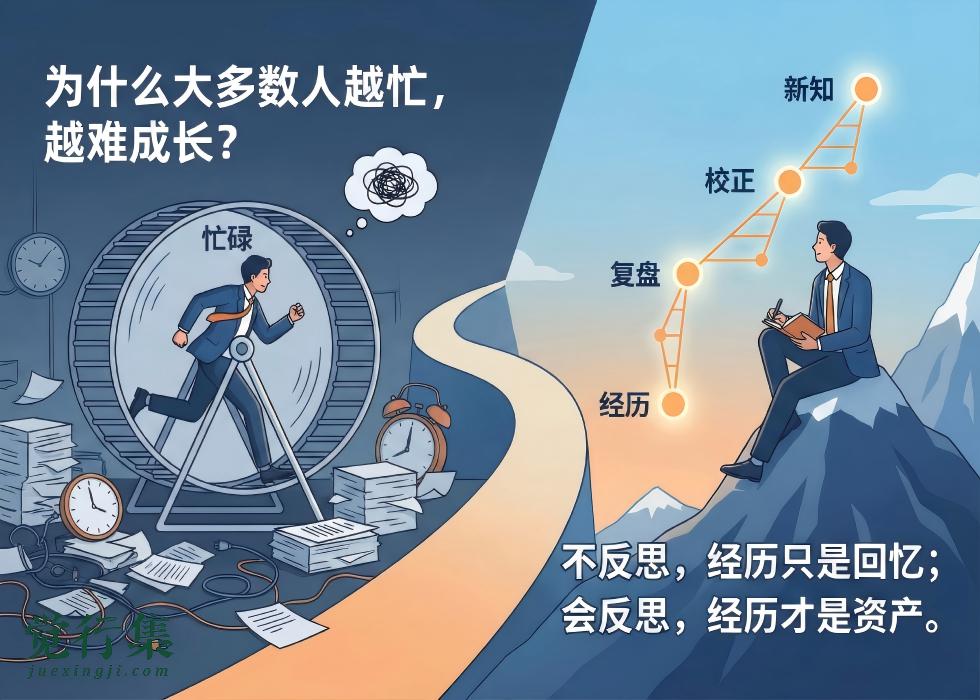 为什么大多数人越忙，反而越难成长？【觉行集juexingji.com】
