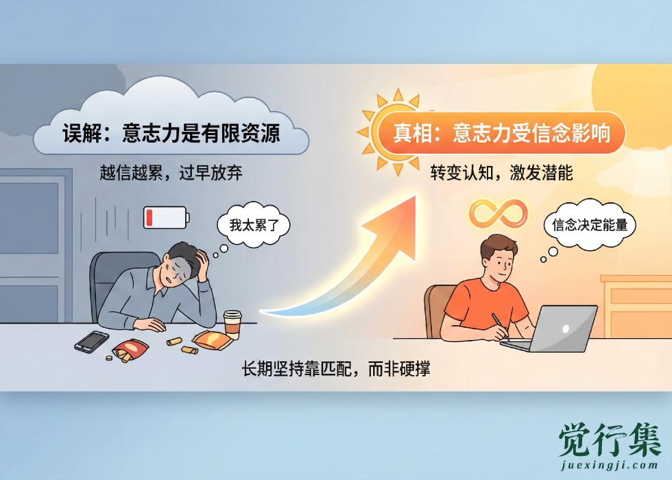 为什么越觉得自己没毅力，越真的坚持不下去？【觉行集juexingji.com】