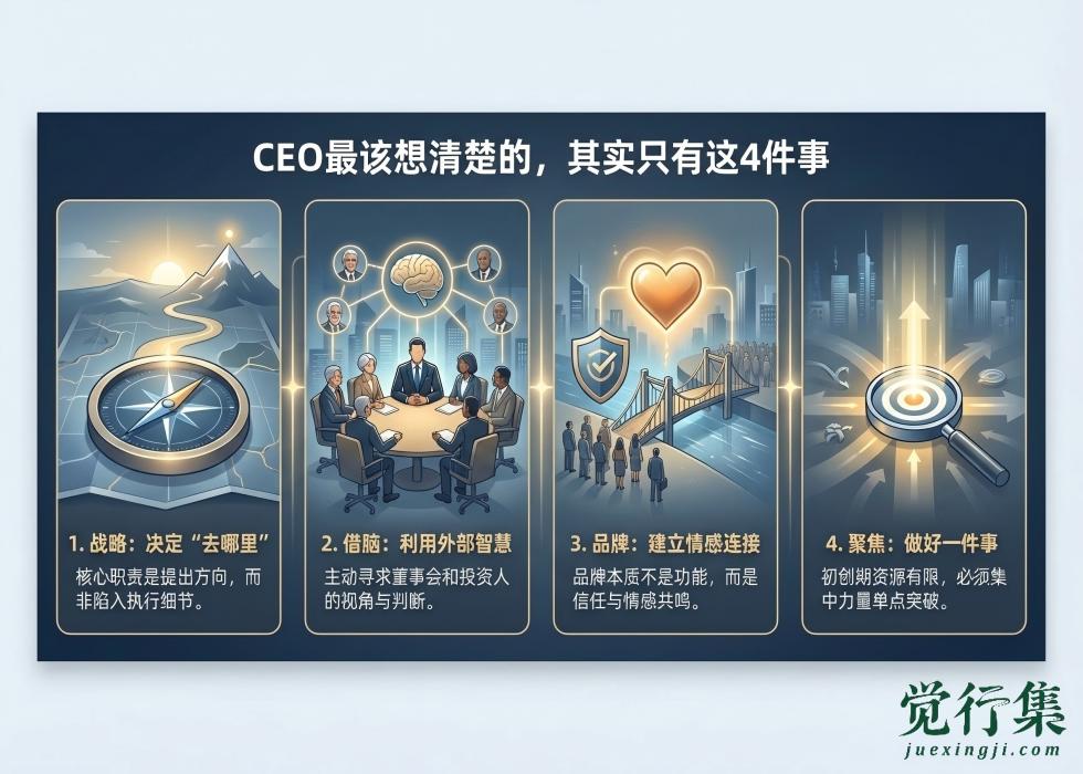 徐小平的闭门分享：ceo最该想清楚的，其实只有这4件事【觉行集juexingji.com】