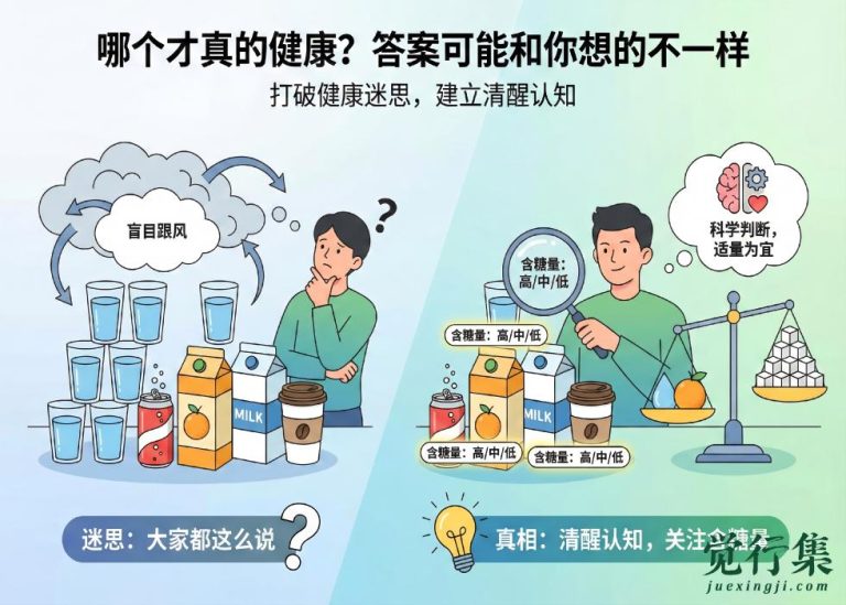 牛奶、果汁、咖啡、茶，哪个才真的健康？答案可能和你想的不一样