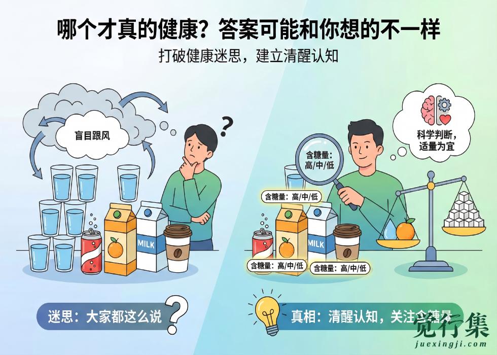 牛奶、果汁、咖啡、茶，哪个才真的健康？答案可能和你想的不一样