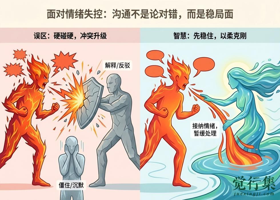 面对情绪失控的人，别硬刚