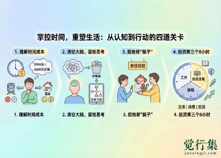 掌控时间，重塑生活：从认知到行动的四道关卡【觉行集juexingji.com】