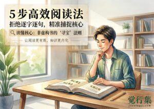 读非虚构书太费时间？ceo亲授5步读法，半小时吃透核心【觉行集juexingji.com】