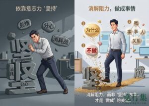 不需要坚持，才是真正做成事的方式 文章封面