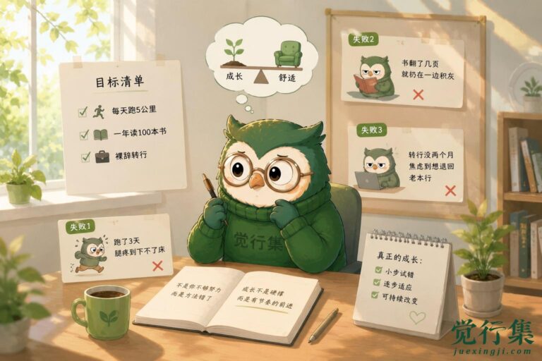 真正的成长不是硬跳舒适区【觉行集juexingji.com 个人成长陪伴者】
